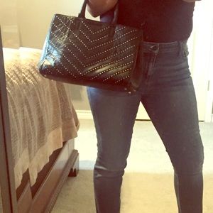 Black handbag